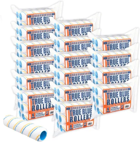 True Blue Cubiertas de rodillo de pintura profesional de 9 pulgadas, 9 pulgadas, lo mejor para todo tipo de superficies de pintura, paquete de