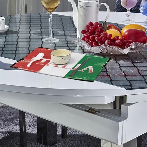 Miniatura 4 de Italia National Pridees Placemats Set of 6 Resistant Table Mats Washable Place Mats for Dinner Party Table Decoration