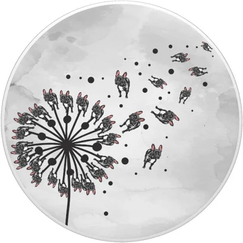 Miniatura 3 de Dandelion Animal Pet Owner Lindo Perro Bulldog Francés PopSockets PopGrip: Agarre intercambiable para teléfonos y tabletas