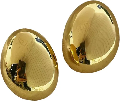 Miniatura 22 de Aretes de aro de oro gruesos para mujer, ligeros, con forma de gota de agua, aretes de aro abiertos y huecos en forma de lágrima, plata y oro