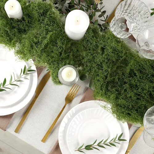 Miniatura 8 de Musgo verde falso para plantas en maceta, musgo artificial, musgo verde para manualidades para decoración de manualidades, arte en maceta
