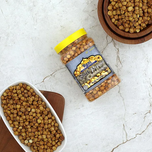 Miniatura 6 de Rani Chana asada (garbanzos) Sabor pimienta negra 14oz (400g) Tarro PET ~ Todo natural Vegano Sin conservantes Apto para gluten Kosher