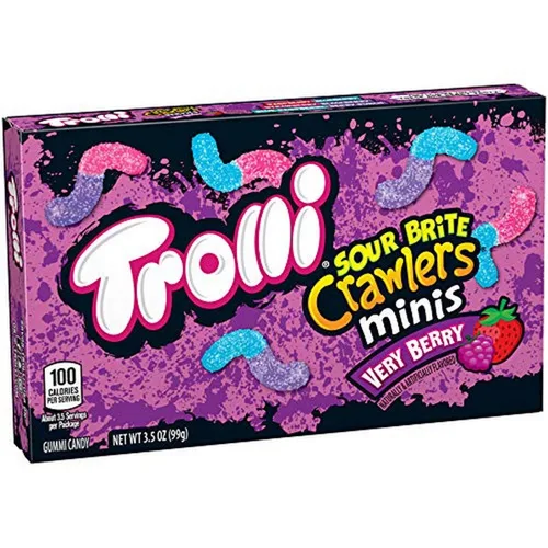 Miniatura 15 de Trolli - Sour Brite Crawlers, sabor Very Berry, 5 onzas.