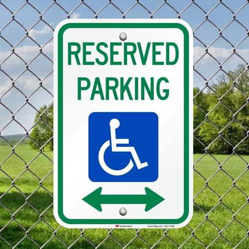 Miniatura 3 de smartsign Parking Sign, Leyenda "Parking reservado", azul/verde sobre blanco, 1