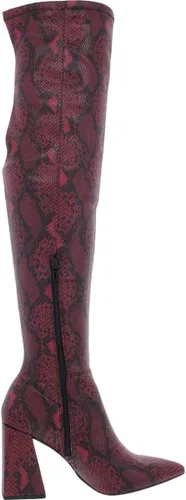 Miniatura 2 de Steve Madden Botas de piel sintética con punta sobre la rodilla para mujer