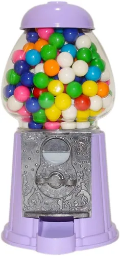 Miniatura 14 de Máquina clásica de chicle/dispensador de dulces, 9 pulgadas - negro