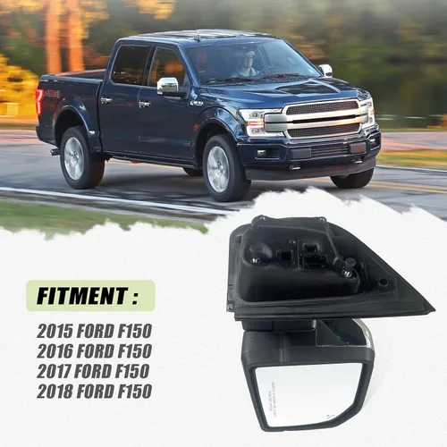 Miniatura 5 de Espejo lateral derecho del pasajero con vidrio eléctrico, calefactado, luces de charco, detección de punto ciego, señal de giro, memoria de espejo