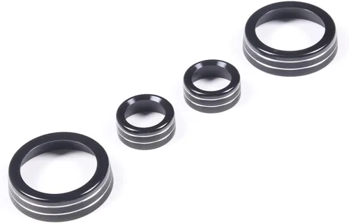 Miniatura 6 de Cubierta de botón de ajuste de volumen de aire acondicionado de aleación de aluminio compatible con Chevrolet Corvette C7 2014 2015 2016 2017 2018
