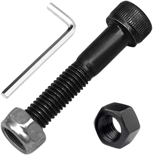 Miniatura 11 de Eje Pro Scooter M8 0.315 in X 1.102 in-5.118 in Tamaño múltiple 12.9 Grado Acero al carbono para rueda delantera trasera Freestyle Scooter Grinds