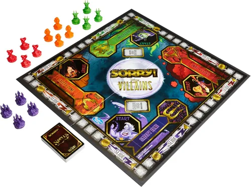 Miniatura 9 de Hasbro Gaming Lo siento! Juego de mesa: Edición de villanos de Disney para niños, juegos familiares para mayores de 6 años (exclusivo de Amazon)