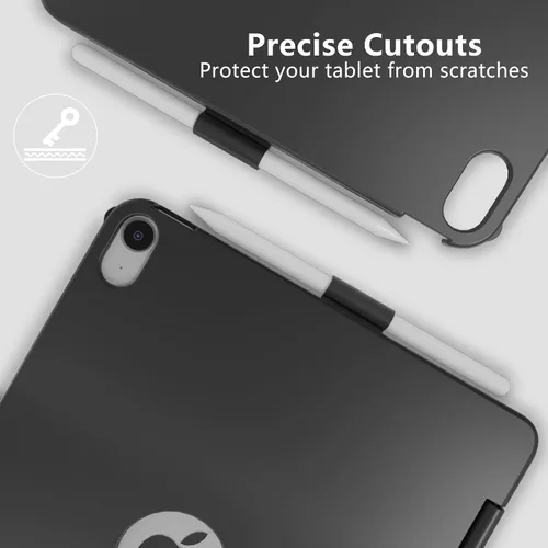Miniatura 9 de FUWANG Touch para iPad Air de 11 pulgadas y Air de 5ª y 4ª generación con funda y teclado - Solo compatible con teclado retroiluminado de 180 grados