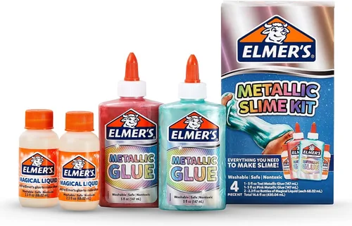 Miniatura 8 de Elmer's Kit de slime esponjoso, incluye pegamento de color translúcido, pegamento con purpurina, activador de slime esponjoso, 4 unidades, perfecto