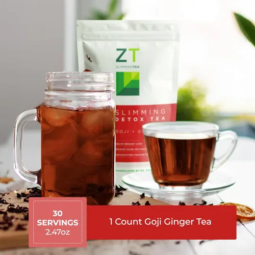 Miniatura 7 de Dr. Zisman ZT Slimming Tea Mezcla de desintoxicación Goji-Ginger Té de hierbas orgánico saludable para la limpieza, mejora tu metabolismo