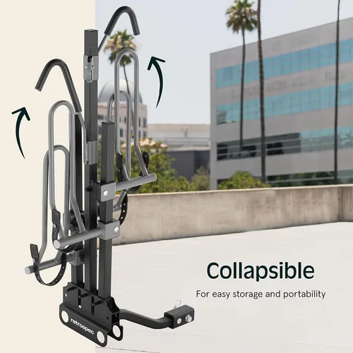 Miniatura 4 de Retrospec Lenox - Soporte para bicicleta con receptor de 2 pulgadas, 2 portabicicletas, clase II o III