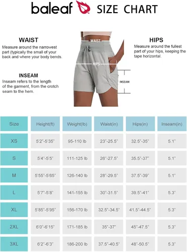 Miniatura 7 de BALEAF Women's 5" Running Shorts Unlined Athletic Workout Shorts Zipper Pocket