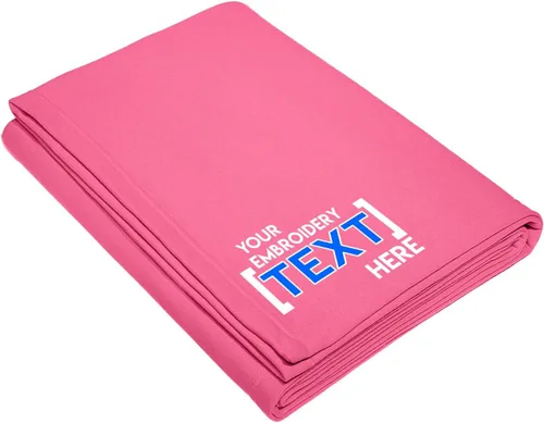 Miniatura 8 de Printualist Manta de forro polar personalizada, jaspeado atlético, añade tu nombre bordado, manta de recuerdo personalizada para inauguración