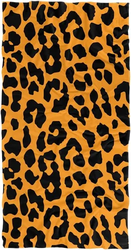 Miniatura 10 de LOGOVISION Toalla de playa con estampado de leopardo 30" X 60