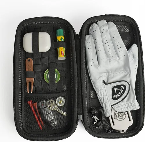 Miniatura 5 de Accessory Case - Golf Bag Organizer. Airtight, Water-Resistant, Protective Hard Case for Phone, Tees, Ball Markers, Repair Tools, and Golf