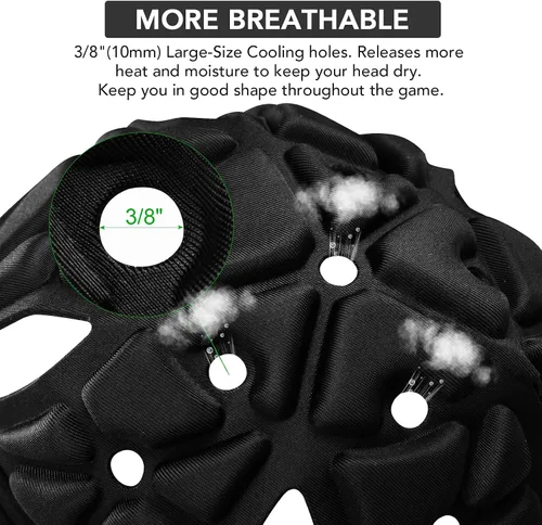 Miniatura 5 de Flag - Casco de fútbol juvenil de carcasa suave para fútbol 7v7, casco de carcasa suave para bandera de fútbol para niños y adultos, casco de rugby