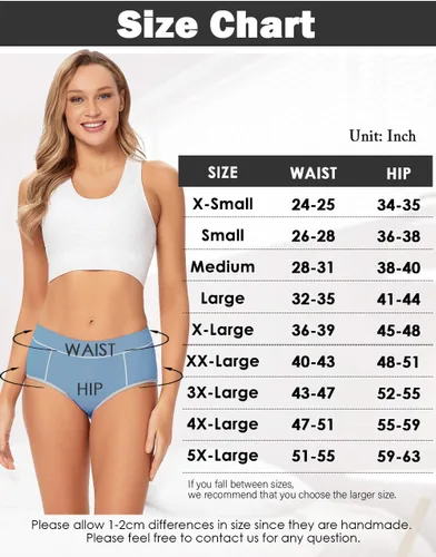 Miniatura 6 de POKARLA - Ropa interior elástica de algodón para mujer, pantaletas de cintura media-alta, paquete de 5