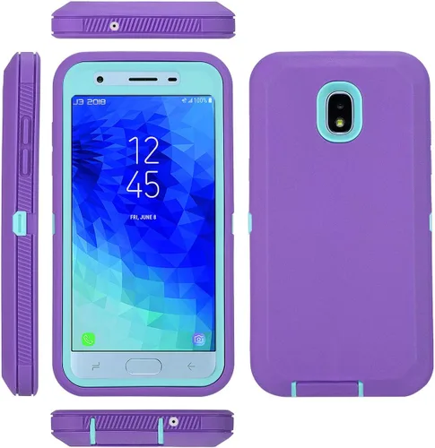 Miniatura 2 de Defender Armor - Funda para Galaxy J7 2018, resistente a prueba de golpes, con protector de pantalla integrado