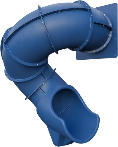 Tobogán Turbo Twister de 5 pies para juegos – Aventura de giro, paseo suave y seguro | TUSK Strong℠ (azul)