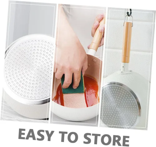 Miniatura 8 de 1 juego de sartén antiadherente multifuncional olla de cocina para guisos de fideos instantáneos y comida mango ergonómico fácil de limpiar tapa