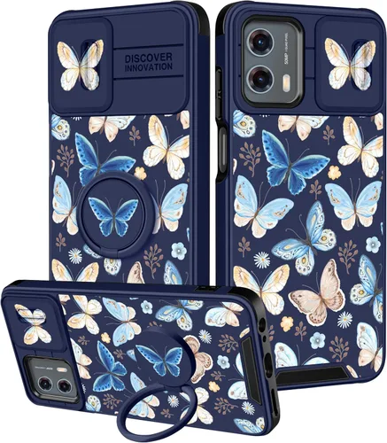 Miniatura 104 de Funermei Funda para Moto G Play 4G 2024 – Funda para teléfono para mujeres y niñas, diseño único de gato y libros, diseño único con funda