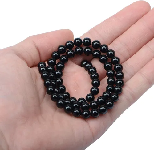 Miniatura 3 de AD Beads Cuentas redondas sueltas de piedras preciosas naturales de 15 pulgadas para pulseras, collares, aretes, manualidades, manualidades
