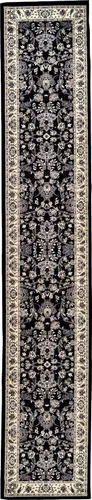 Miniatura 3 de Unique Loom Sialk Hill Collection Alfombra de Área - Washington (2' 11" x 16' 5" Pasillo Negro/Gris)
