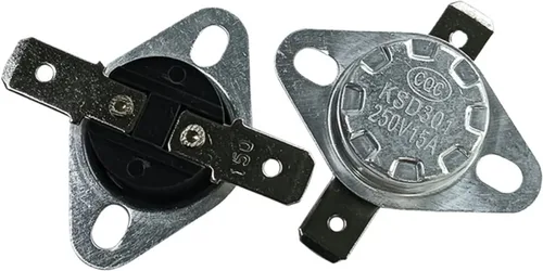 Two bimetallic thermostats KSD301 40℃~150℃ 15A 250V Temperature Switch Thermal Control Celsius Reset Thermostat(40C)