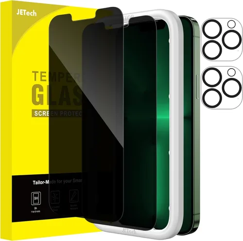Miniatura 15 de JETech - Protector de pantalla de privacidad para iPhone 17 Pro de 6,3 pulgadas con protector de lente de cámara, película de vidrio templado