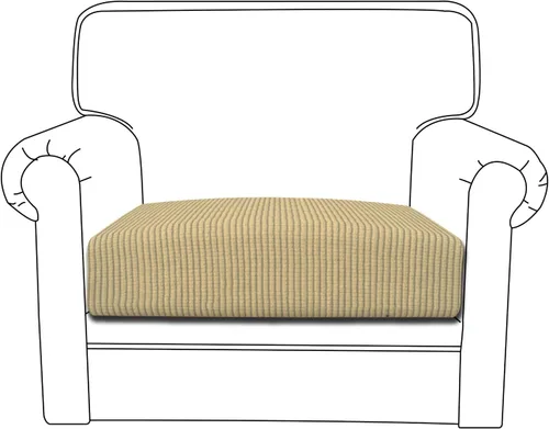 Miniatura 94 de Easy-Going - 4 Fundas de cojín elásticas para sofá seccional, izquierda/derecha, en forma de L, funda de asiento antideslizante, suave, flexible