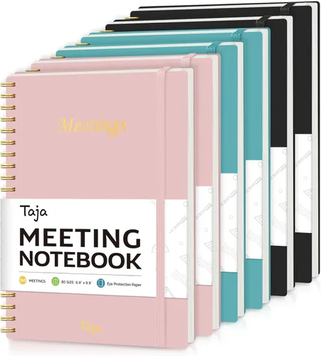 Miniatura 8 de Cuaderno de reuniones para organización del trabajo, cuaderno de trabajo con artículos de acción, agenda para tomar notas, 160 páginas