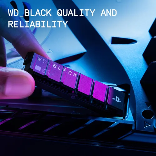 Miniatura 8 de WD_BLACK 1TB SN850P NVMe M.2 SSD con licencia oficial de expansión de almacenamiento para consolas PS5, hasta 7,300 MB/s, con disipador térmico