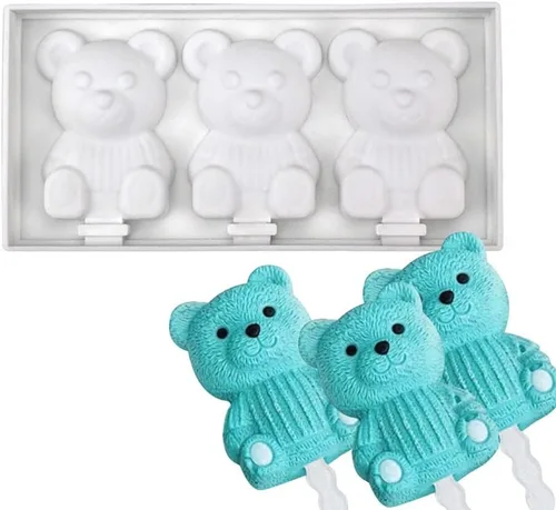 Miniatura 12 de Molde de silicona para paletas de helado, molde de silicona suave y liso para bricolaje, hecho en casa, helado, caramelo, pastel, molde Tipo 4