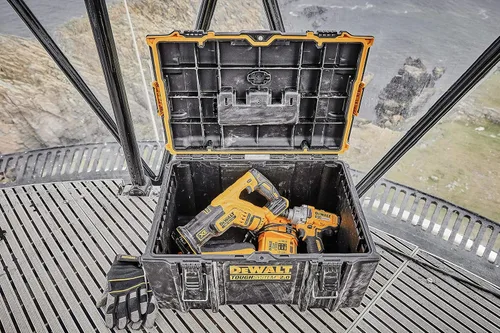 Miniatura 16 de Caja de herramientas DS300 duradera con sello IP65, carga de 110.2 lbs, bloqueo automático, bandeja extraíble y diseño listo para rastreador, ideal