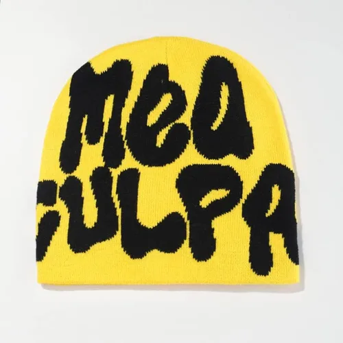 Miniatura 2 de Elnuqok Gorro de punto para mujer, gorro de invierno inalámbrico con diseño de calavera