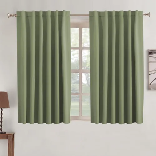 Miniatura 23 de Turquoize Cortinas Opacas para Tratamiento de Ventana con Trabillas Traseras para Sala de Estar/Dormitorio, Tratamientos de Ventana con Aislamiento