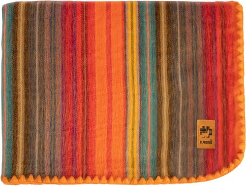 Miniatura 7 de ALPAKITAS Manta de lana de alpaca, tamaño manta, 64 x 45 pulgadas, cálida y ligera, para sofá, cama o manta para exteriores, color beige