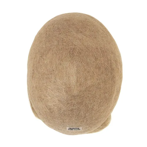 Miniatura 3 de HAIR NATURE Toupee para hombres, sistemas de reemplazo de cabello humano, piezas de cabello rubio de encaje francés completo 8x10#22R
