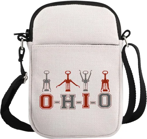 G2TUP Divertido regalo para turistas de Ohio State Bolso cruzado Columbus Zoo Tarvel Bag Perfecto para los nativos de Ohio