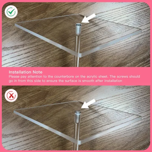 Miniatura 4 de TEKXYZ Soportes de globos de acrílico transparente para mesa, altura ajustable de 15.75 pulgadas, 23.6 pulgadas, 31.5 pulgadas, centros de mesa