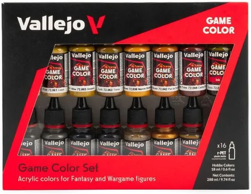 Miniatura 8 de Vallejo - Set de Colores de Juego Avanzado Set Avanzado para Figuras de Fantasía y Juegos de Guerra 16 Botellas x 18 ml (0,60 fl.oz.)