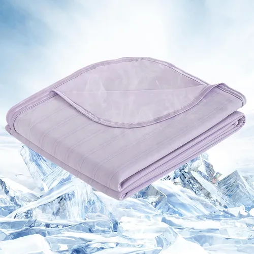 Miniatura 18 de OIGAE Manta refrescante para personas que duermen con calor – Manta fría de verano suave y ligera para sudores nocturnos, perfecta para cama, sofá