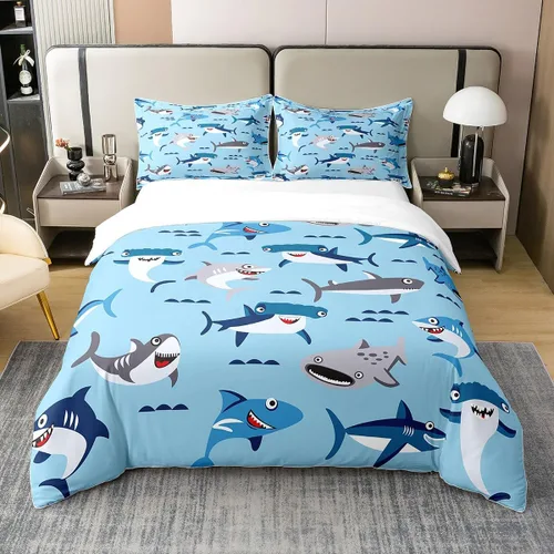 Miniatura 9 de jejeloiu Juego de funda de edredón de flores de cerezo 100% algodón, tamaño matrimonial, estilo japonés, juego de ropa de cama 100% algodón