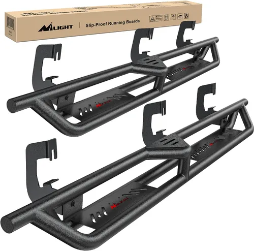 Miniatura 22 de Nilight Estribos para Wrangler JK 2007-2018 y Unlimited de 2 puertas, sistema de doble viga mejorado, escalón lateral, antideslizante, texturizado