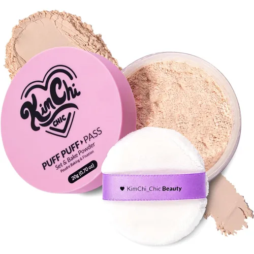 Miniatura 15 de Kimchi Chic Set de esponjas Beauty Puff Puff Pass y Polvo fijador para maquillaje, polvo suelto extra esponjoso para el rostro, maquillaje facial