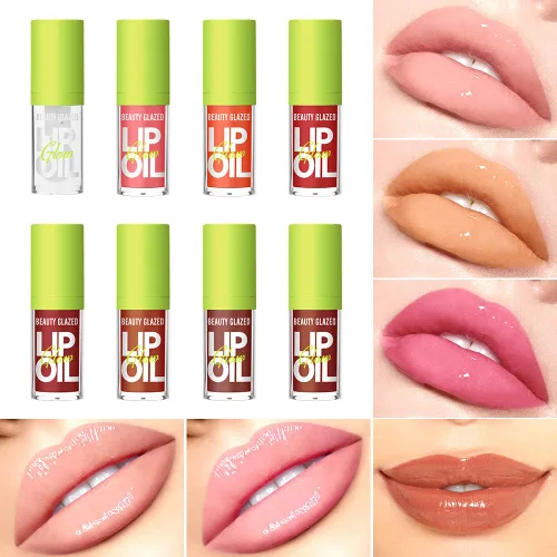 Miniatura 2 de Aceite de labios hidratante, hidratante para el cuidado de los labios, brillo labial brillante vegano para labios secos (101, tamaño estándar)
