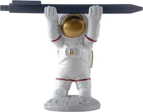 Miniatura 11 de Esculturas familiares de astronautas, familia de 3 figuras de astronautas, decoración de dormitorio con temática espacial, decoración de escritorio